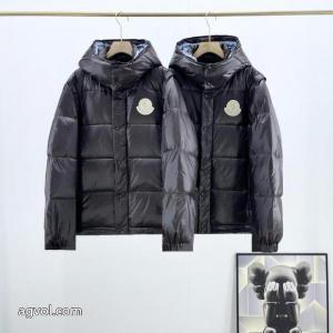 MONCLER秋冬の新作スキー取り外し可能な袖連帽ダウンジャケット
