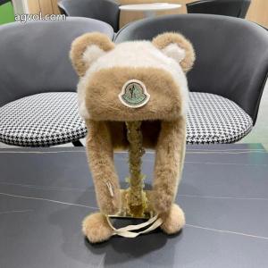 モンクレールくまのぬいぐるみ帽子秋冬かわいいパンダの雷鋒帽