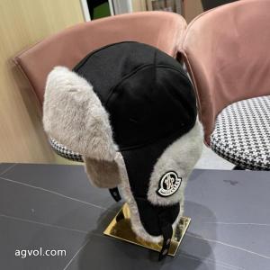 MONCLERニット帽子2026冬厚手加絨保温雷鋒帽自転車乗り防寒毛糸帽子