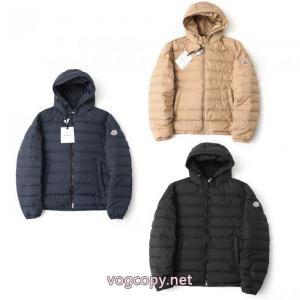 Moncler盟はSS 26 Vermeilleブランドロゴパッチファスナー開閉ストレートダウンジャケットカップルモデルを愛用できる