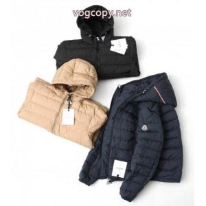Moncler盟はSS 26 Vermeilleブランドロゴパッチファスナー開閉ストレートダウンジャケットカップルモデルを愛用できる