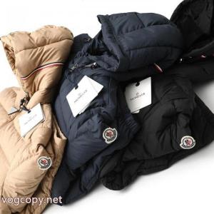 Moncler盟はSS 26 Vermeilleブランドロゴパッチファスナー開閉ストレートダウンジャケットカップルモデルを愛用できる