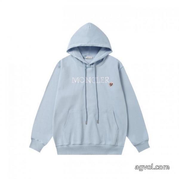 MONCLERベーシック4色刺繍連帽パーカー 2