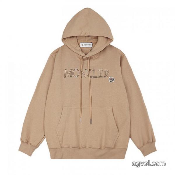 MONCLERベーシック4色刺繍連帽パーカー 5