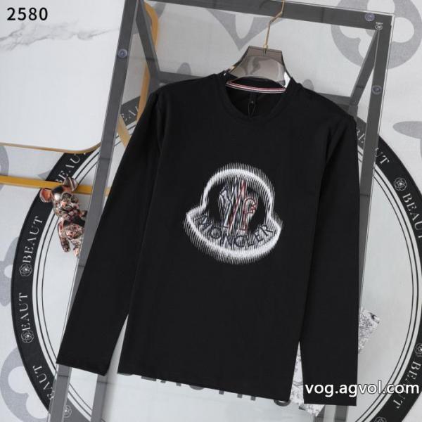 ブランド コピー 安心これで完璧 26新作限定版プリント 注目作品MONCLER長袖Tシャツ 0 