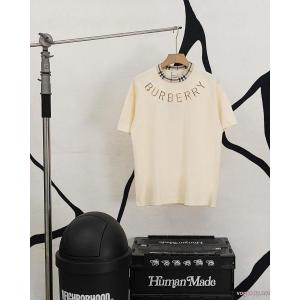 半袖Tシャツコピー 商品 通販BURBERRY上品セレブな豪華 スタイルを綺麗に 無造作