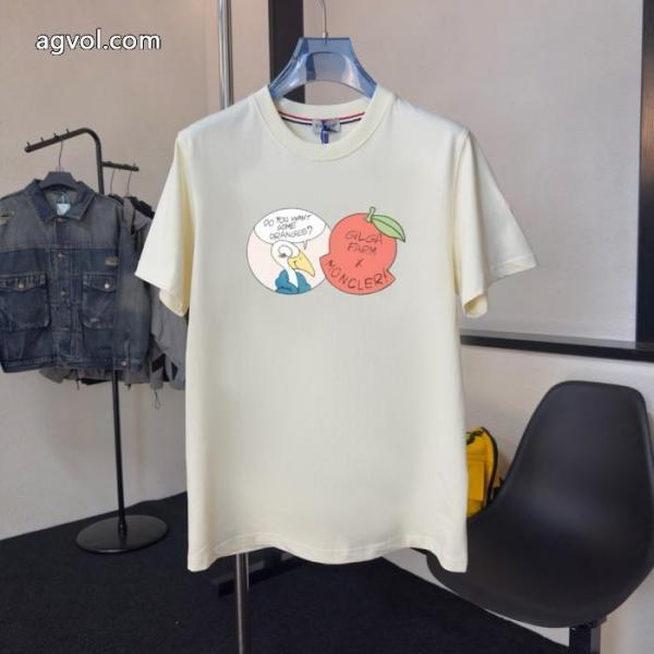 ブランド 激安 サイト首胸ロゴ おしゃれ流行 夏の涼しい人気新作MONCLER半袖Tシャツ 4