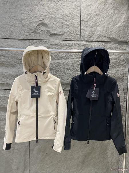 Monclerモンクレールレディースコート新型ソフトシェルスリムキャップアウトドアジャケット 0