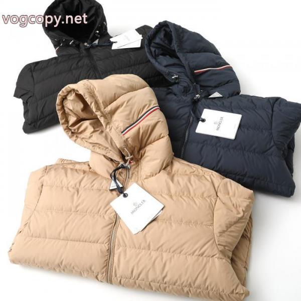 Moncler盟はSS 26 Vermeilleブランドロゴパッチファスナー開閉ストレートダウンジャケットカップルモデルを愛用できる 5