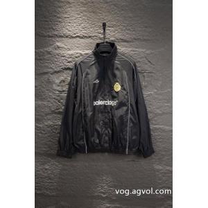 Balenciaga 26 ssの新型連名刺繍反射印ファスナーコート