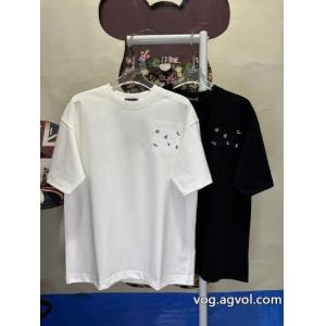 BALENCIAGAパリシック家刺繍入り半袖クルーネックTシャツ